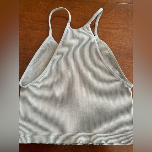 FP Movement Gray Ribbed Tank Top - Picture 2 of 5